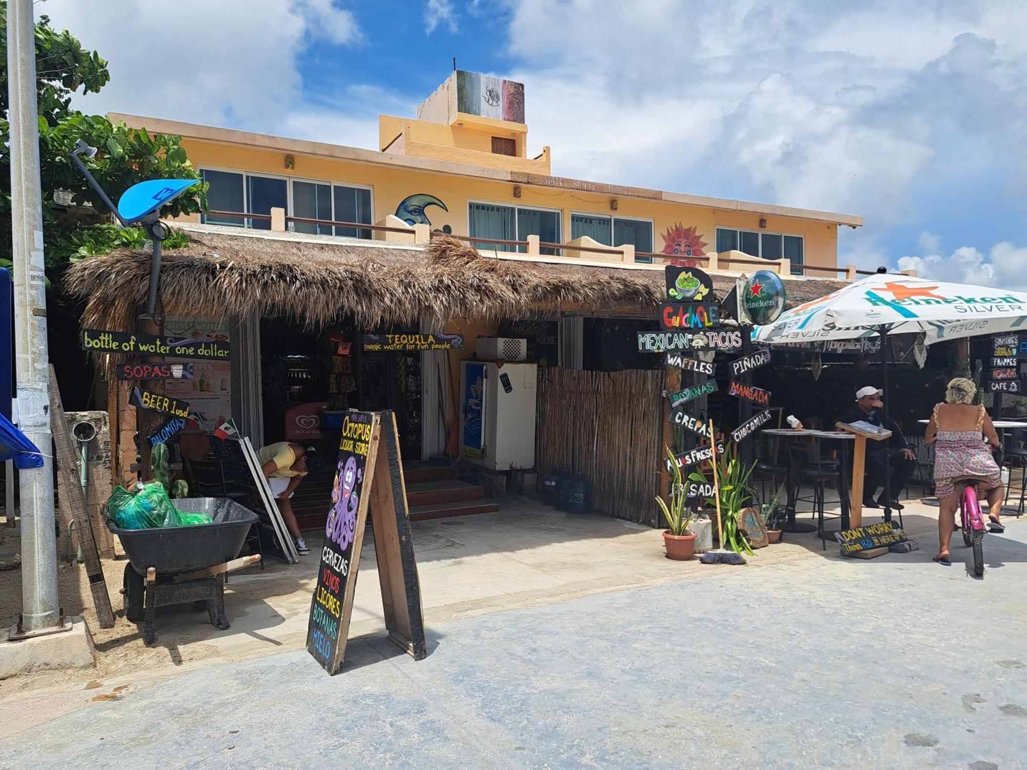 Mahasand Hotel & Hostel Mahahual Kültér fotó
